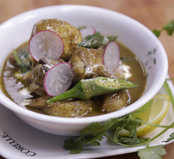 刘一帆私藏菜谱-绿咖喱鸡配虎皮咸鸭蛋